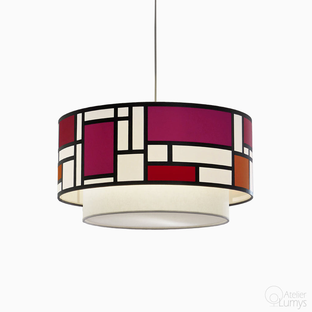 Mondrian Doublette Hanging Lamp - Atelier Lumys
