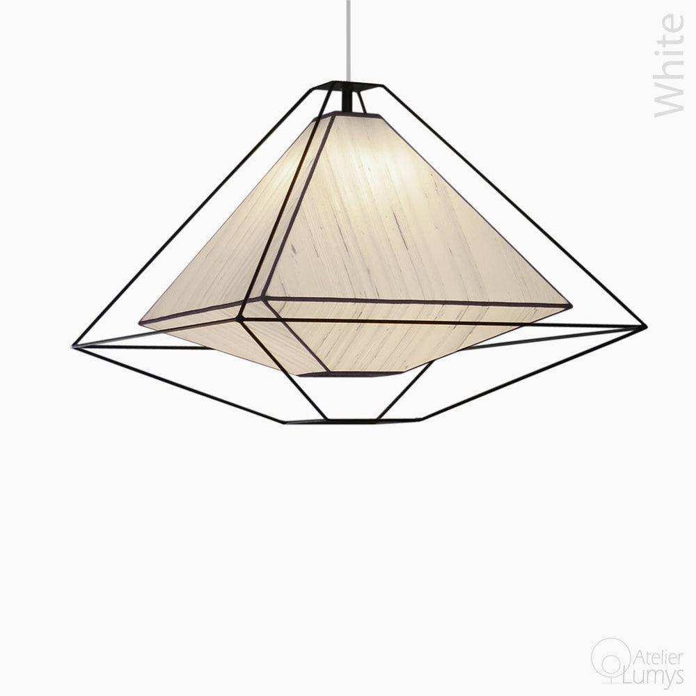 Silk Rosetta Hanging Lamp - Atelier Lumys